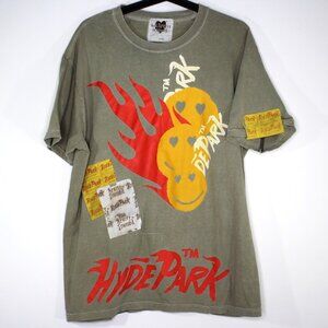 Hyde Park Mens Large Fan The Flame Tee T-Shirt C1118